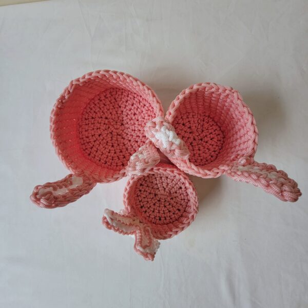 Panier rond décoration lapin 3 pièces – Image 3