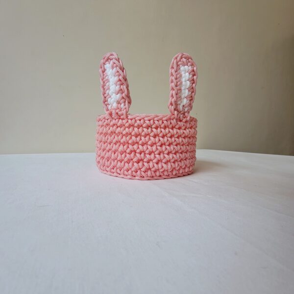 Panier rond décoration lapin 3 pièces – Image 4